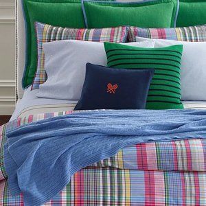 Ralph Lauren Plaid King Size Duvet with Matching Shams